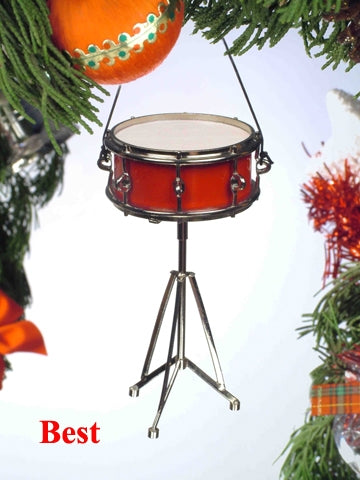 Red Snare Drum Ornament