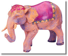 Elephant With Saddle Blanket